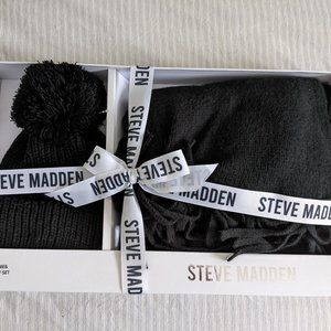 Steve Madden Beanie and Scarf Set